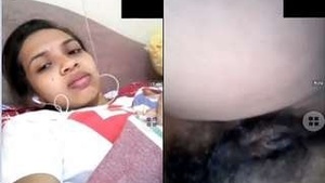 Cute Girl Showing Her Wet Pussy