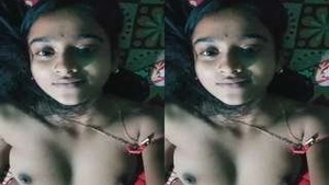 Cute indian girl Record her Nude Selfie For Lover