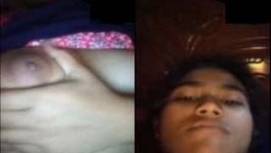 Cute indian Girl Showing Boobs On Video Call