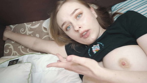 My daughter was stuck in bed and I decided to fuck her.