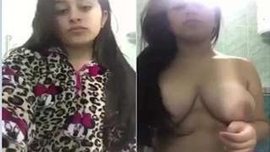 Sexy Girl Strip her Cloths and Showing her Big Boobs