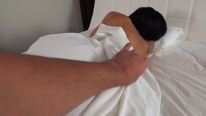 My stepmother woke up when she was fucked