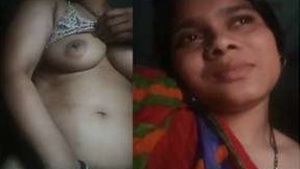 Bhabhi Showing Her Boobs Pussy while talking in Phone