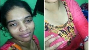 Cute Desi Girl Brest Pressing By lover