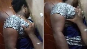 Exclusive Desi maid Boob Pressing By House Owner