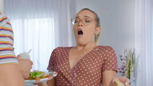 She likes the cock in the kitchen scene from HC.