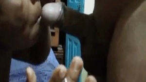 Mature slut smoking cigarette sucking his dick at the same time