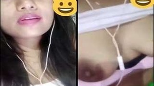 Sexy Girl her big Boobs and Wet Pussy On Video Call