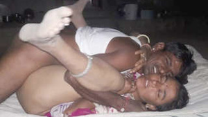 Desi woman sucking and fucking her ass with her father in lw