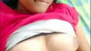 Beautiful Horny girl fingering in hostel