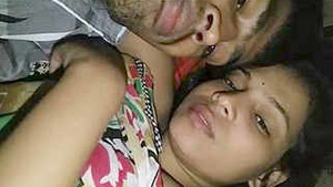 Cute indian lover kissing and tits sucking