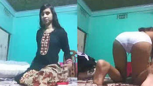 Bengali girl fingering eating her own cum
