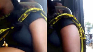chennai aunt ziggling breasts caught in bus