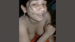 Bengali girl showing her tits and pussy