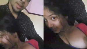 handsome indian lover showing her gf Breasts
