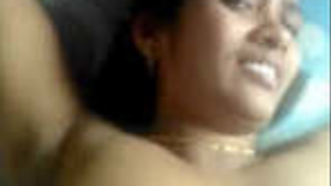 Tamil wife gently boob Presses and showing her beautiful armprit