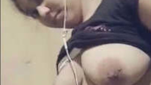 Pretty girl tits and hairy teen pussy