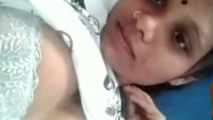 Tamil girl showing her big tits