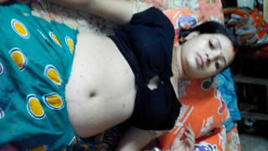 Boudi showing her pussy tits on video call
