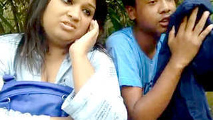 Desi yaung girl caught with teacher in the park