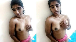 horny girl showing her tits