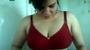 radha bhabhi in red bra with dirty talk