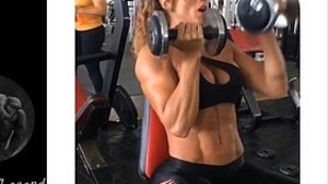 Colombian Aptness Girls model Sonia - training