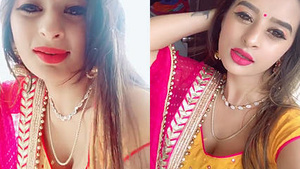 Desi babe showing her milktankers again