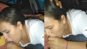 Horny indian girl fingering and blowjob