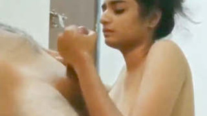 Sexy college girl takes it in her face