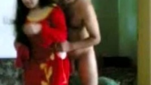 Beautiful house wife with a nice ass, riding her man