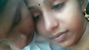 Kerala born and brought up boyfriend kisses his girlfriend on the beach with clear audio.