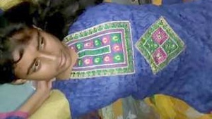 Pretty village girl from India, Alice flaunts her assets.