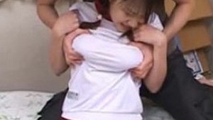 Young Asian girl’s innocence is taken away in school uniform