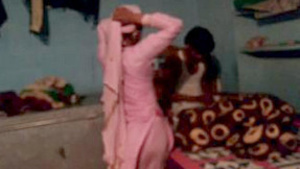 A loving couple from a small village has happy sex.