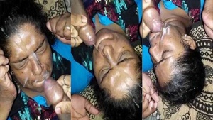 Video of an Indian widow Cum on Face via MMS