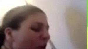 An Iranian mother gives a deep blow job and goes crazy.