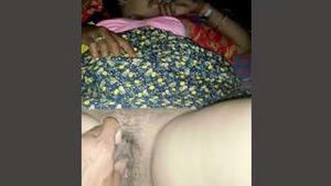A married Indian woman gets fucked by her husband on her pussy.