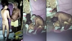 Beautiful Indian babe caught in the act with her lover in some rather strange positions.