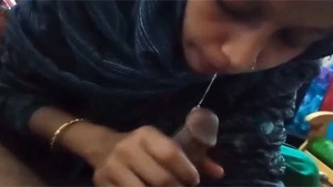 Indian village mother-in-law, a hot bhabhi, sucks and licks the penis of her husband’s friend.