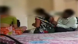 Beautiful Tamil women in sarees in hot lesbian scene