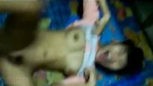 An adult aunt celebrates her birthday with sex with a lover at home