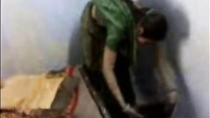 An Indian old aunt in a sari gets it big time! domestic sex scandal