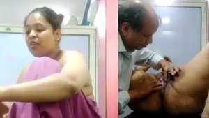 Beautiful aunt having sex with a horny doctor in a village