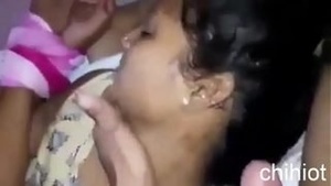 Indian mom arrested by officer S. and gives blowjob to a white man.