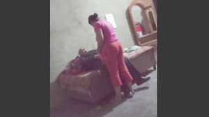 Big beautiful mum fucked by her horny father in village of India