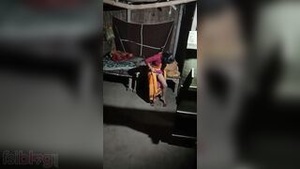 Desi sex scandal with father-in-law and step mother-in-law in a sari