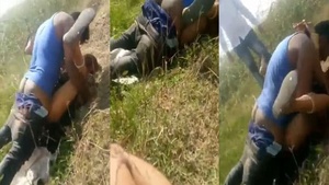 Dehati gang bang video featuring outdoor MMC action