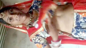 Bhabi from Rajasthan flaunts her big melons and wet pussy to her BF.