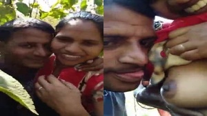 Beautiful Tamil real sex filmed in an outdoors environment